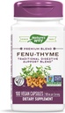 Nature 's Way Fenu- Thyme - Traditional fordøjelsesfremmende Support Blend * - 900 mg Thyme & Fenugreek per 2 - Capsule Serving - Non- GMO Project Verified & Dairy Free - 100 Veganske kapsler