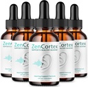 (5 Pack) Zencortex For Tinnitus Relief - Official Formel - Zencortex Drops til ører, Zen Cortex 24 Tinnitus Drops flydende supplement anmeldelser, Zen Cortex Hørestøtte Formel, Zencortex Oral (10oz)