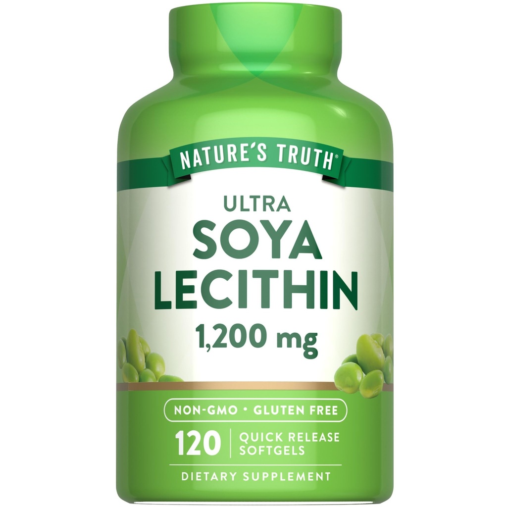 Nature 's Truth Ultra Soy Lecithin 1200 mg 1, 4; 120 Softgels 1, 4; Non- GMO, Gluten Free Supplement