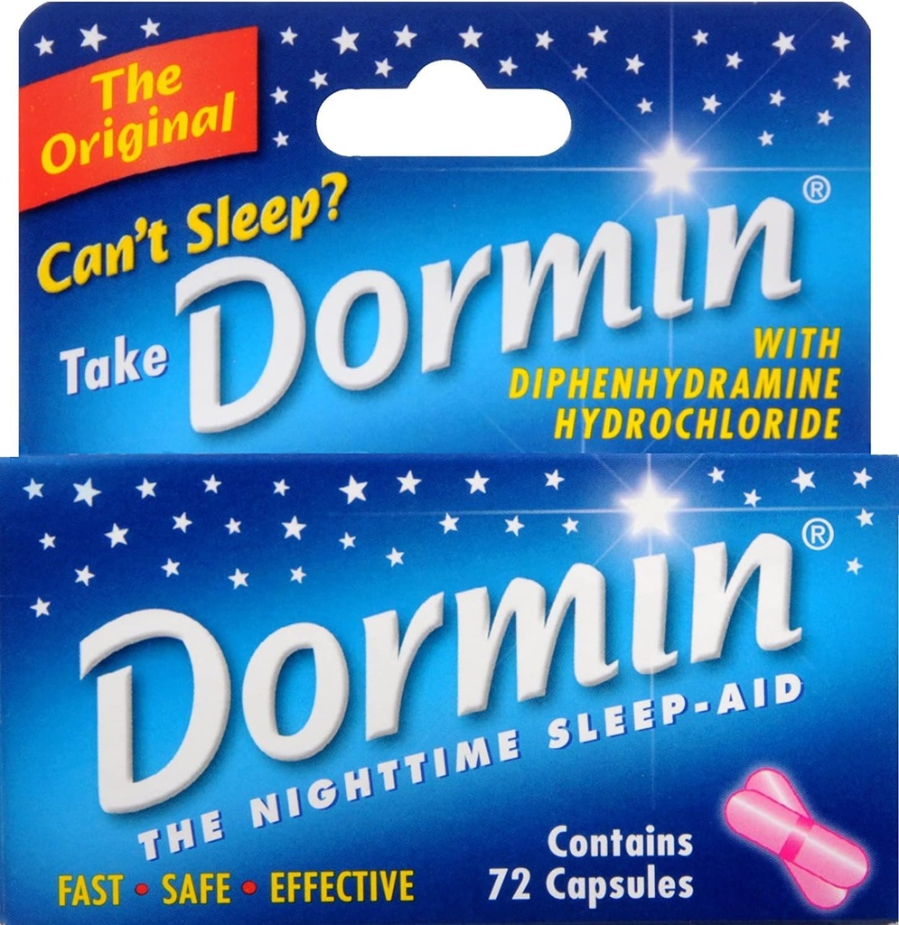Dormin Nighttime Sleep- Aid - 72 Kapsler, pakke med 6