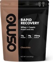 Osmo Rapid Recovery - Whey & Micellar Casein Protein Powder Blend med Kulhydrater & Koffein, Alle naturlige ingredienser, Aktiverer Muscle Repair & Boost Glycogen Restaurering - Chokolade, 22 Servere