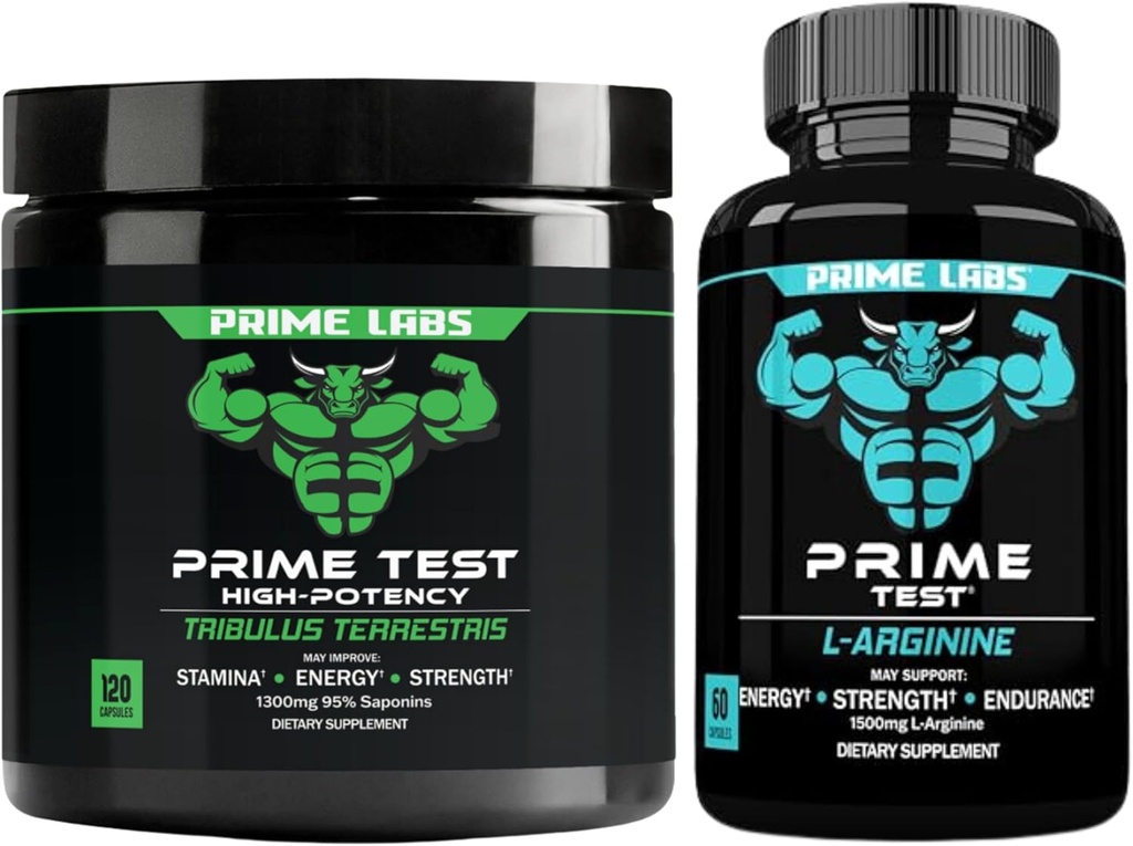 Prime Labs Tribulus Terrestris (120 ct) + L arginin nitrogenoxid (60 ct)