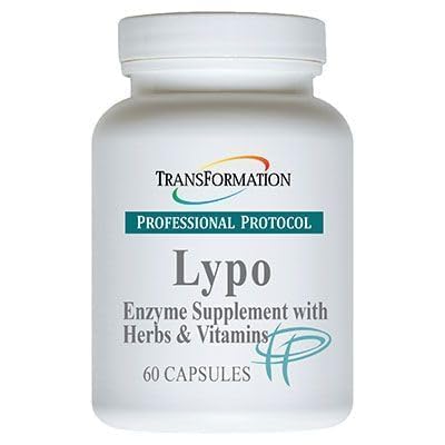Transformation Enzymes Lypo Enzyme Supplement med urter og vitaminer til fordøjelsessygdomme, 60 Caps