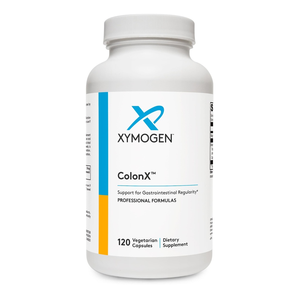 XYMOGEN ColonX Supplement - Magnesium Citrate, Cape Aloe, + Triphala kapsler til fordøjelse - Magnesium supplement - Gut Cleanse + Gut Support (120 kapsler)