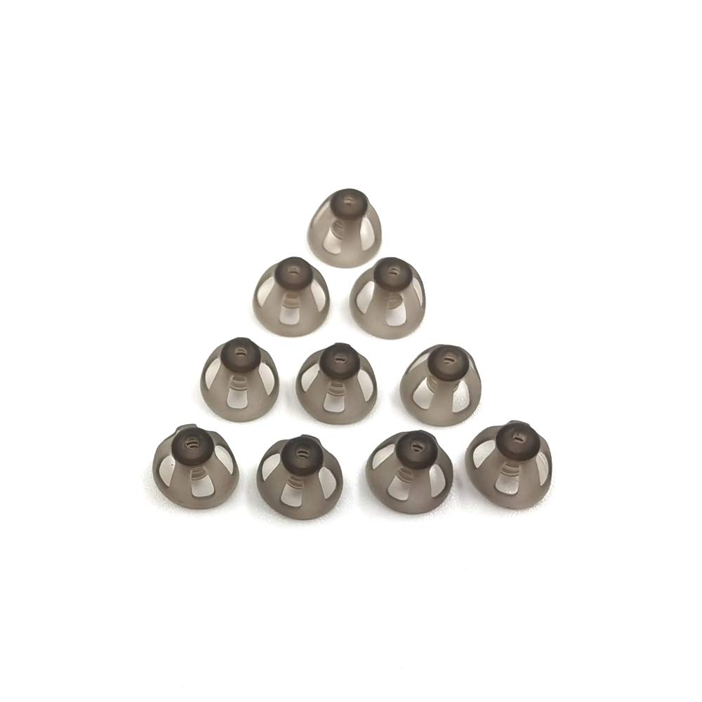 Høreapparat Domæner 8mm Smoky Gray Tips Ørestykker Komfortabel for åben Fit BTE Lydforstærker PSAP Kit Usynlig, Undtagen RIC 8mm (M * 10)