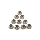 Høreapparat Domæner 8mm Smoky Gray Tips Ørestykker Komfortabel for åben Fit BTE Lydforstærker PSAP Kit Usynlig, Undtagen RIC 8mm (M * 10)