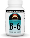 Source Naturals B- 6, 100 mg immunsystem Support - 250 tabletter
