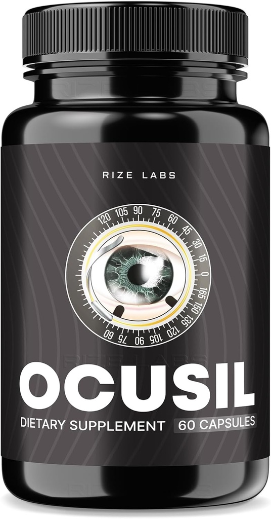 Ocusil kapsler, Ocusil Support Eye Supplement, Ocusil Smøremiddel til at forbedre koncentrationen og fokus, Ocusil All- naturlige piller for sunde øjne, Ocusil Øjensyn Anmeldelser (60 Kapsler)