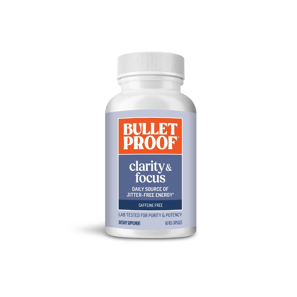 Skudsikker Klarhed & Fokuskapsler, 60 Greve, Coffein- Free Supplement til Fremme Mental Klarhed og Alerness, Tidligere navngivet Smart Mode, Packaging May Vary