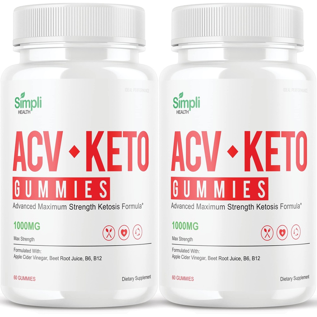 IDEAL YDEEVNE (2 Pack) Simpli ACV Ketos Gummies simpli Health Gummies Simpliconshealth Gummies Simply Acc (120 Gummies)
