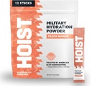 HOIST Electrolyte Drink Mix Powder Sticks - hurtig rehydrering, Militære Hydration Formel - Peach Mango (12 Single-Serve Packs)