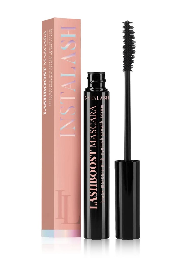 LashBoost Mascara med Lashgrowth Serum Name 124; Advanced Eyelash Enhancing Serum Infused Black Mascara