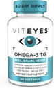 Viteyes Omega-3 TG Supports Eye & Heart Health, Natural Triglyceride Fish Oil Formula, Clear, 60 Count