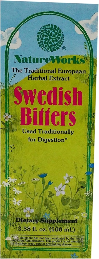 Natures Way Natureworks Swedish Bitters, 3.38 Fl Oz (Pack of 1)