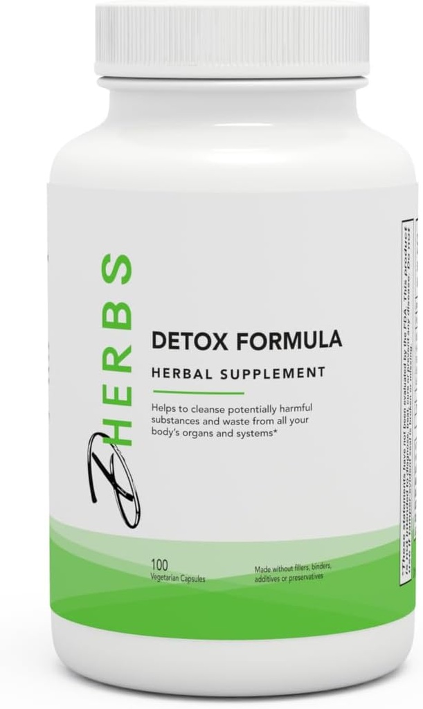 Detox formel supplement, urtebody rense med Mælkebøtte (100 kapsler)