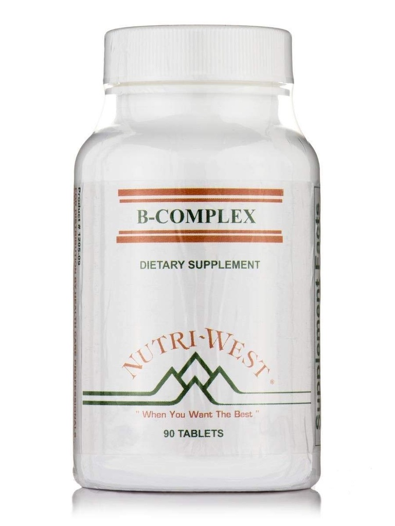 B- Complex - 90 tabletter af Nutri West