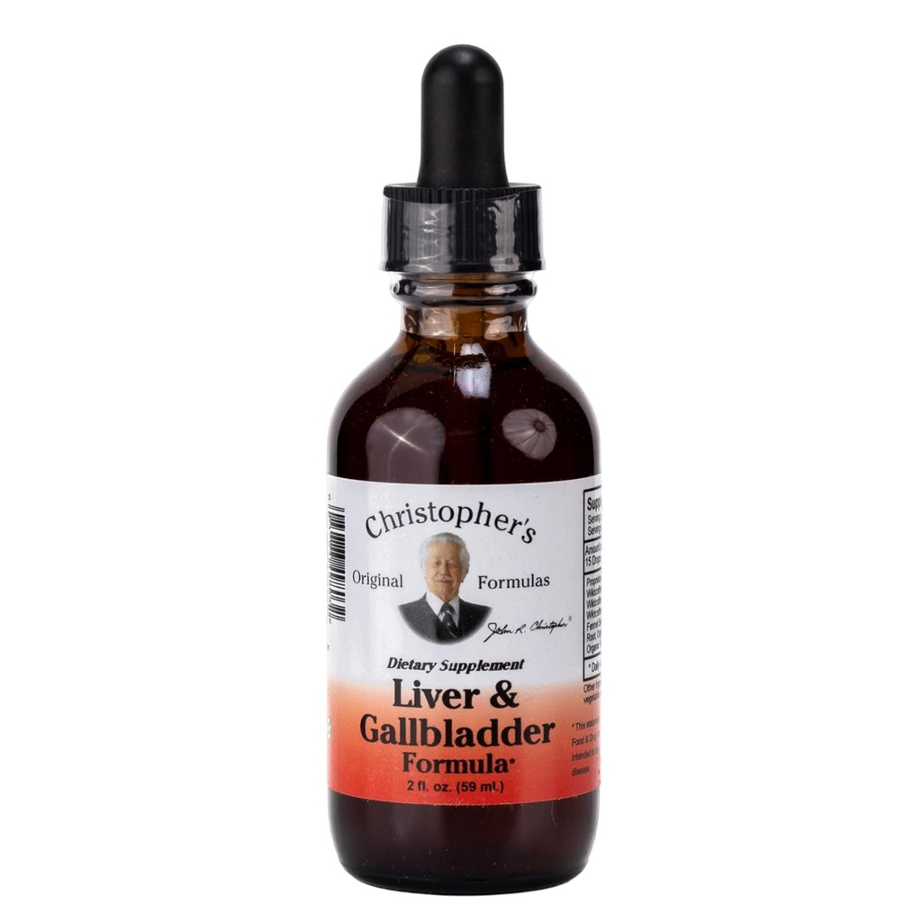 Christopher 's oprindelige formler lever & galdeblære Formel, urtetilskud til Detox & fordøjelsesstøtte, 2 fl oz