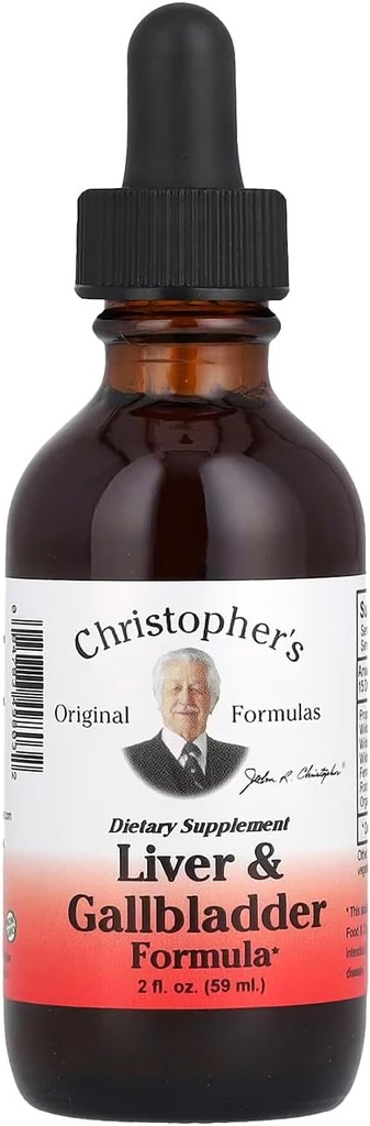 Christopher 's oprindelige formler lever & galdeblære Formel, urtetilskud til Detox & fordøjelsesstøtte, 2 fl oz