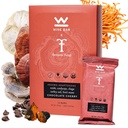 Wise Bar Adaptogen Mushroom Nutrition Bars med Reishi, Lions Mane & Ashwagandha, Organic Vegan & Gluten Gratis Snacks for Natural Focus, Energi & Immunity Support, Chokolade Cherry Flavor, 12 Greve