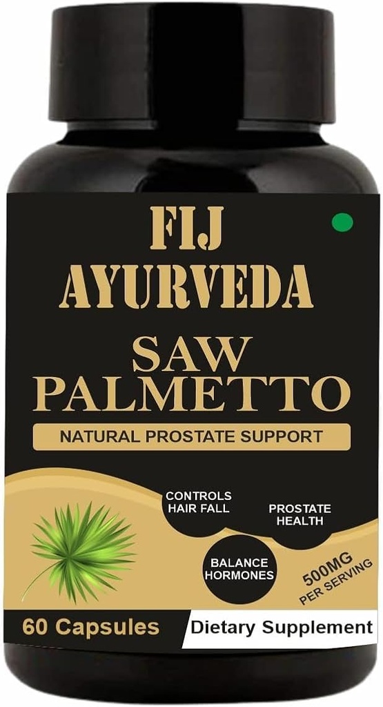 Saw Palmetto Extract kapsler til mænd og kvinder 500mg 60 Veg kapsler, naturlig hårvækst til mænd og kvinder - (pakke med 1)