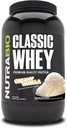 NutraBio Classic Whey Protein Powder- 25G Protein Per Scoop - Full- Spectrum Aminosyreprofil - Ingen Fillers, Kunstige Farver, Konserveringsmidler - Lav Glycemisk Indeks - Cremet Vanilla, 2 Pund