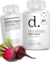 Root Kosttilskud - Samlet Vitality & Energy Kosttilskud til kvinder og mænd med økologisk sort peber pulver & Beet Root Powder - 120 Økologiske piller per flaske