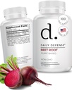 Root Kosttilskud - Samlet Vitality & Energy Kosttilskud til kvinder og mænd med økologisk sort peber pulver & Beet Root Powder - 120 Økologiske piller per flaske