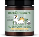 Dr. Mercola Bark & Whiskers Organic Fermented Mushroom Blend - Cat & Dog Supplement - Understøtter fordøjelse og immunforsvar - Gratis fra tilsætningsstoffer, Filler & Gluten - 2.11 oz. (60 Scoops)
