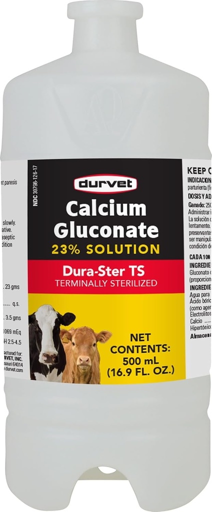 Durvet Calcium Gluconat 23% opløsning