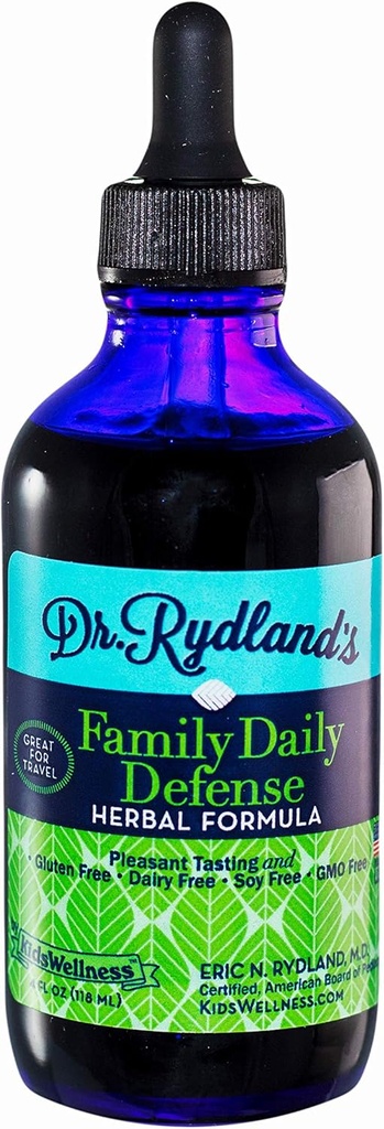 Dr. Rydland 's Herbal Supplement124; Oprettet af KidsWellness124; Familie Daglige forsvar 124; til daglig brug og rejser