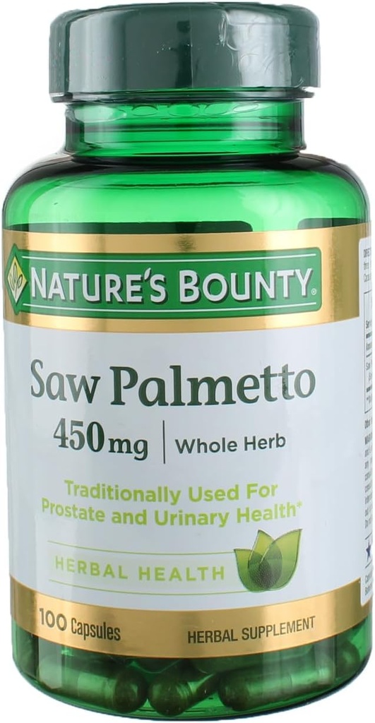 Naturens Bounty Saw Palmetto 450 mg 100 kapsler