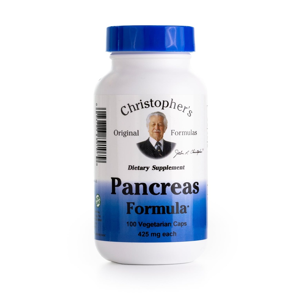 Christopher 's Original Formulas Pancreas Formel - Pancreas Cleanse Detox & Reparation - Probiotika til fordøjelse