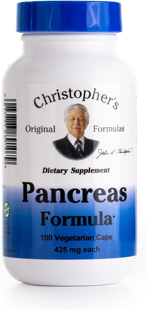 Christopher 's Original Formulas Pancreas Formel - Pancreas Cleanse Detox & Reparation - Probiotika til fordøjelse