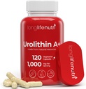 Urolithin A + 1000mg Supplement - Advanced Formel, 120 Vegetariske Kapsler, 2-måned Supply, Pomegranate Extract for Sund Aging & Longevity, Lab Testet, Økologisk, Made in USA