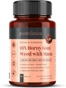 pureclinica 10X Horny Geat Weed & Maca Extract 6250mg x 180 Tablets (6 Måneders Tilgang) -10 X Flere Icariins - w / 5mg Black Pepper Extract for 300% Øget Absorption