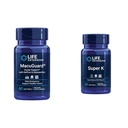 Life Extension Macuguard Eye Health Supplement med Lutein, Meso-Zeaxanthin, Saffron & Astaxanthin - 60 Greve og Super K Vitamin K1 K2 MK- 7 MK-4 Vitamin C - 90 Softgels