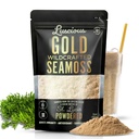 Irish Sea Moss Powder Gold 3 Oz - 100% Økologisk St. Lucia Sea Moss Budding124; Wildcrafted Superfood til Gut Health, immunstøtte, Vegan, Gluten- Free Budding124; gør 120 + Fl Ounces of Gel ved Luscious Spice Emporium