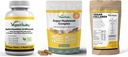 Vegansk Vitality Booster Kosttilskud Bundle - Vegansk multivitaminer, Collagen og Super Mushroom Complex. Høj styrke Plant- baseret formel for samlet sundhed for Veganere og Vegetarer