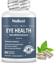 NuBest AREDS 2 Eye Vitaminer med Beta Caroten Carrot Powder, 20mg Lutein, 4mg Zeaxanthin, Bilberry, Grape Seed, BioPerine, B- Complex, Multivitamin for Eye Health