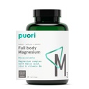 Puori Magnesium Complex Supplement - Høj Absorption Magnesium Taurinat & Gluconat, Zink, vitamin B6 & Malic Acid til sovende støtte, immunforsvar & ben sundhed & muskel Inddrivelse - 120 Veganske kapsler