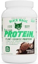 Sort Magic Plant- Source 100% Vegansk Protein - Keto, Lavsukker, Dairy Free Protein - Pre / Post Workout - Chokolade Is - 20g Protein - 2 LB