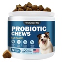 Probiotika til hunde, Forbedre Itchy Hud Itchy Ører, Gut Sundhed, Gær Balance, Allergier, Immunitet, Hund Probiotika og fordøjelsesenzymer med Prebiotika, Reducere Diarré (kylling, 120 tyggeben)