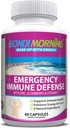 Emergency Immunity Support Vitaminer Kosttilskud - C-vitamin med zinktabletter + Elderberry Extract Bolster immunsystem Response, fordøjelsessygdomme, energi og fokus, 60- greve