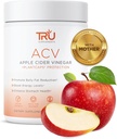 TRU Kosttilskud ACV, Apple Cider Vinciale, Organic ACV med moderen, Forbedrer fordøjelse og hud sundhed, 45 Servering, 1000mg
