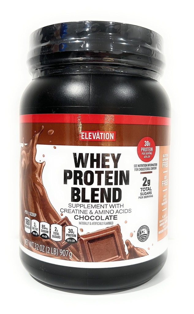 Elevation by Millville Chocolate Protein Powder 32oz, pakning med 1 stk.
