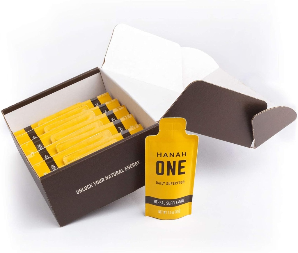 Hanah ONE Go- Pack - Ayurvedic superfood supplement - Immunitet, Clarity, Stamina - 12 rejsepakker