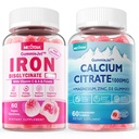 Calcium Citrat 1000mg fyldt Gummies + Iron Bisglycinate 26mg