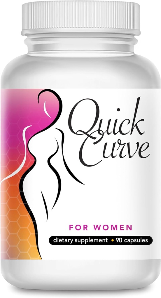 Quick Curve - Kvindelig curve ekstraudstyr supplement til Fuller HIPS, lår og bust - Hormonal balance, hud elasticitet, og krop sculpting support - Naturlig Formel for tillid og resultater