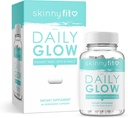 SkinnyFit Daglig Glow: Hår, hud og negle supplement til Youthful- Looking Skin, Brighter Complexion, (60 kapsler)