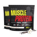 COLOSSAL LABS Muscle Whey Protein Flavored Protein Powder, 25. 000mg Aminosyrer / servering, kold filtret (Packaging May Vary) (10 Pund (pakke med 2), Vanilla)